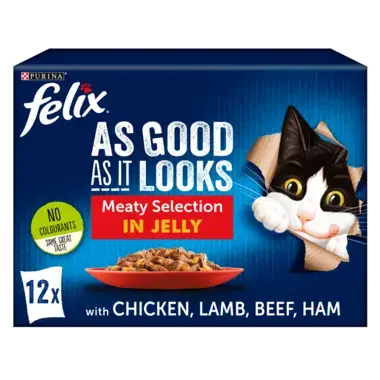 FELIX As Good As it Looks Meaty Selection Cat Food Purina